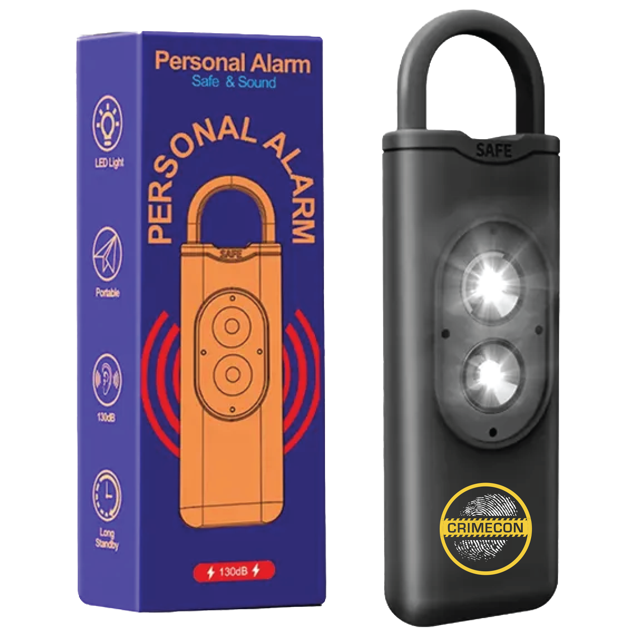 CrimeCon Personal Safety Logo Alarm