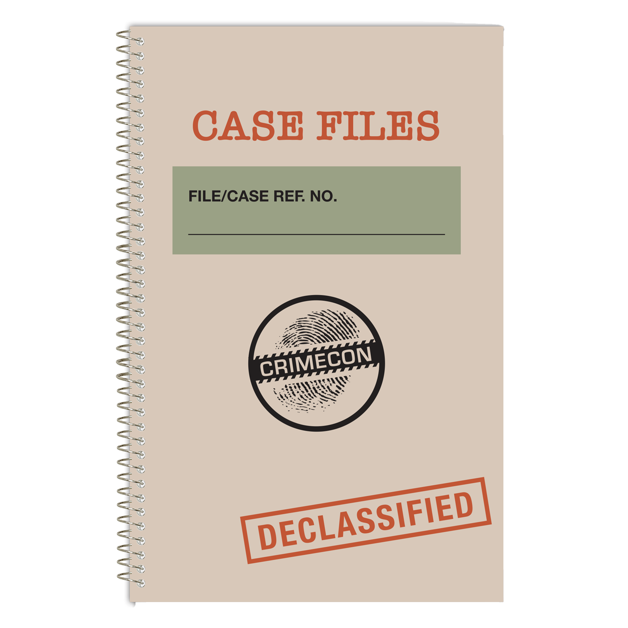 CrimeCon Beige and Green Evidence Journal