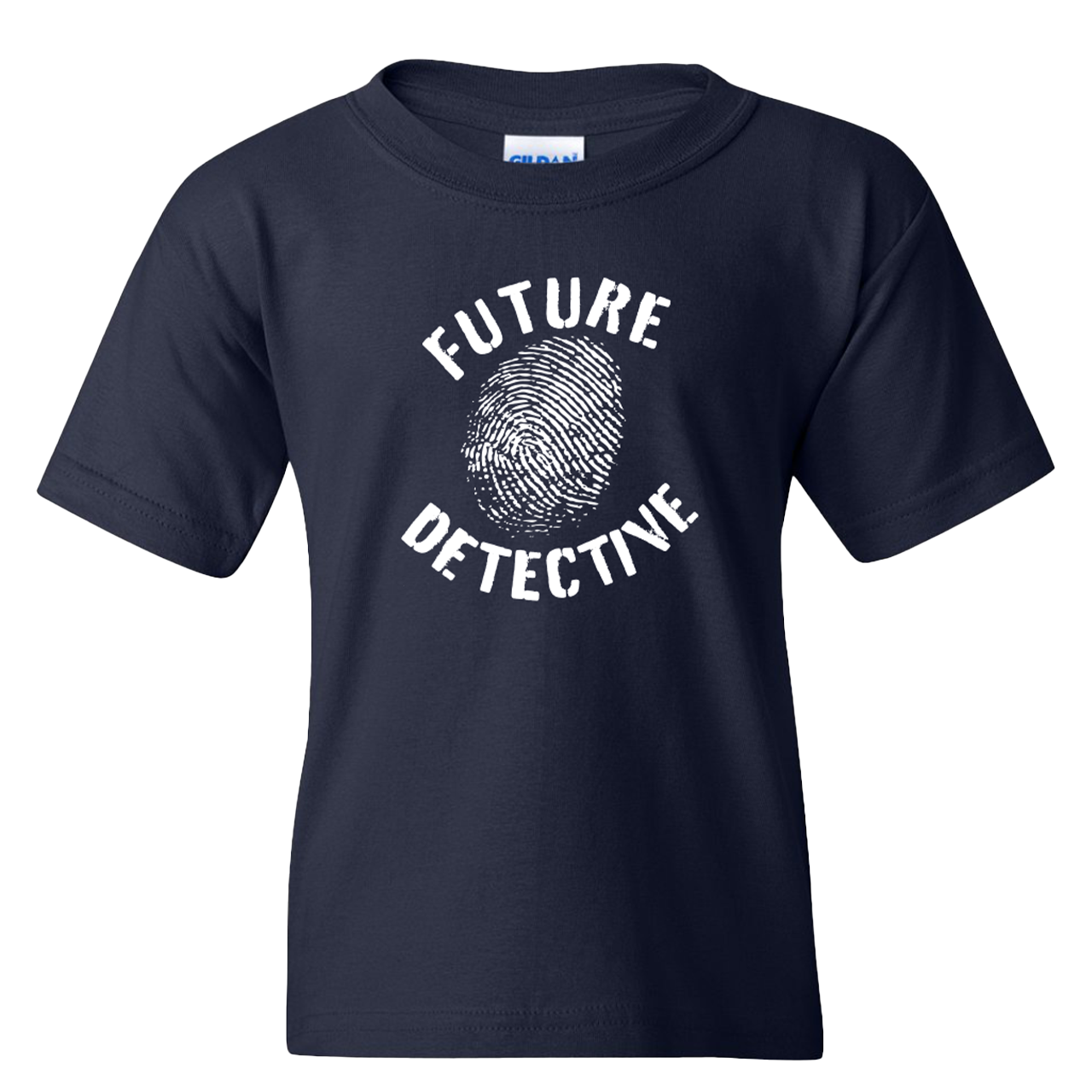 Kids Future Detective Tee Navy