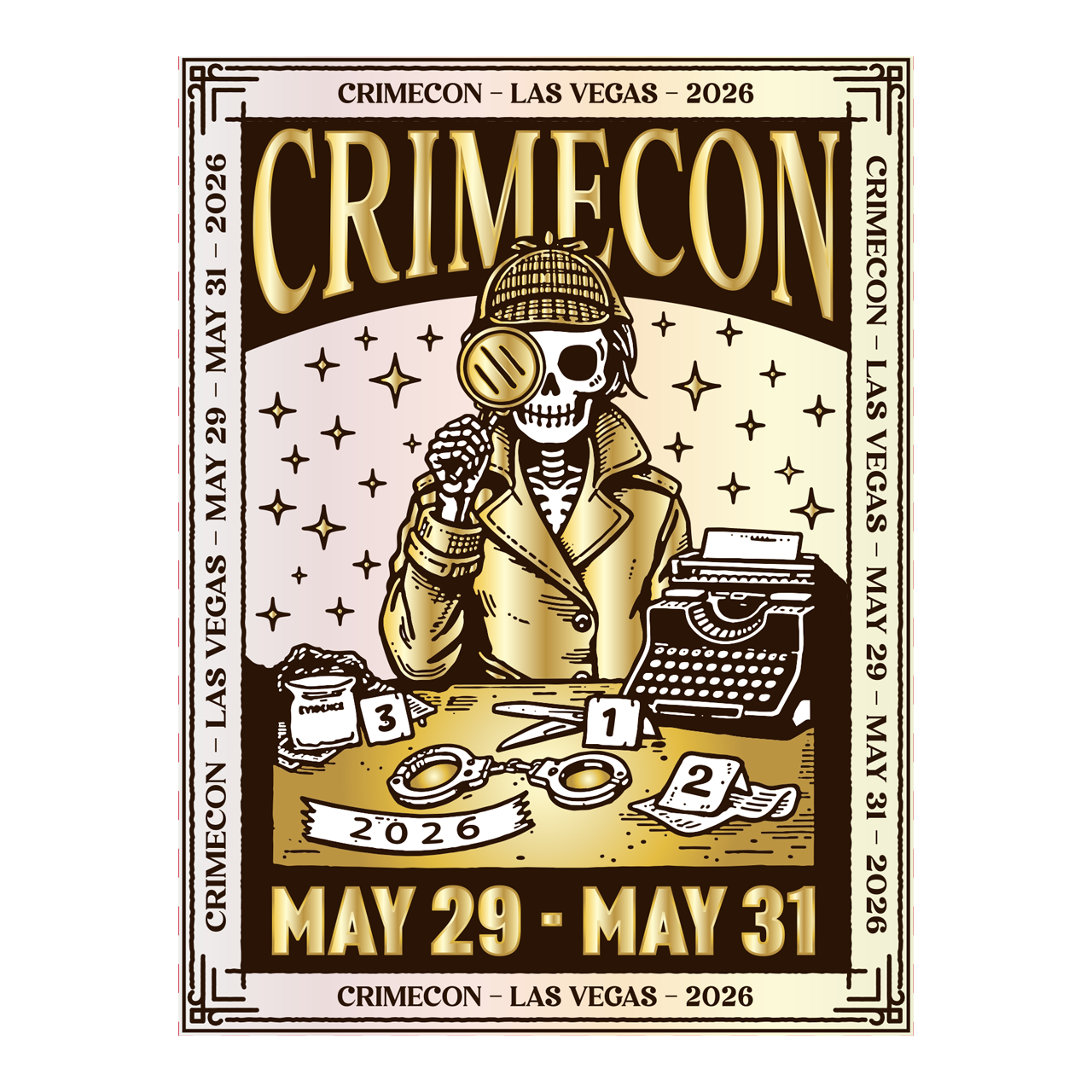 2026 Vegas Tarot Foil Poster
